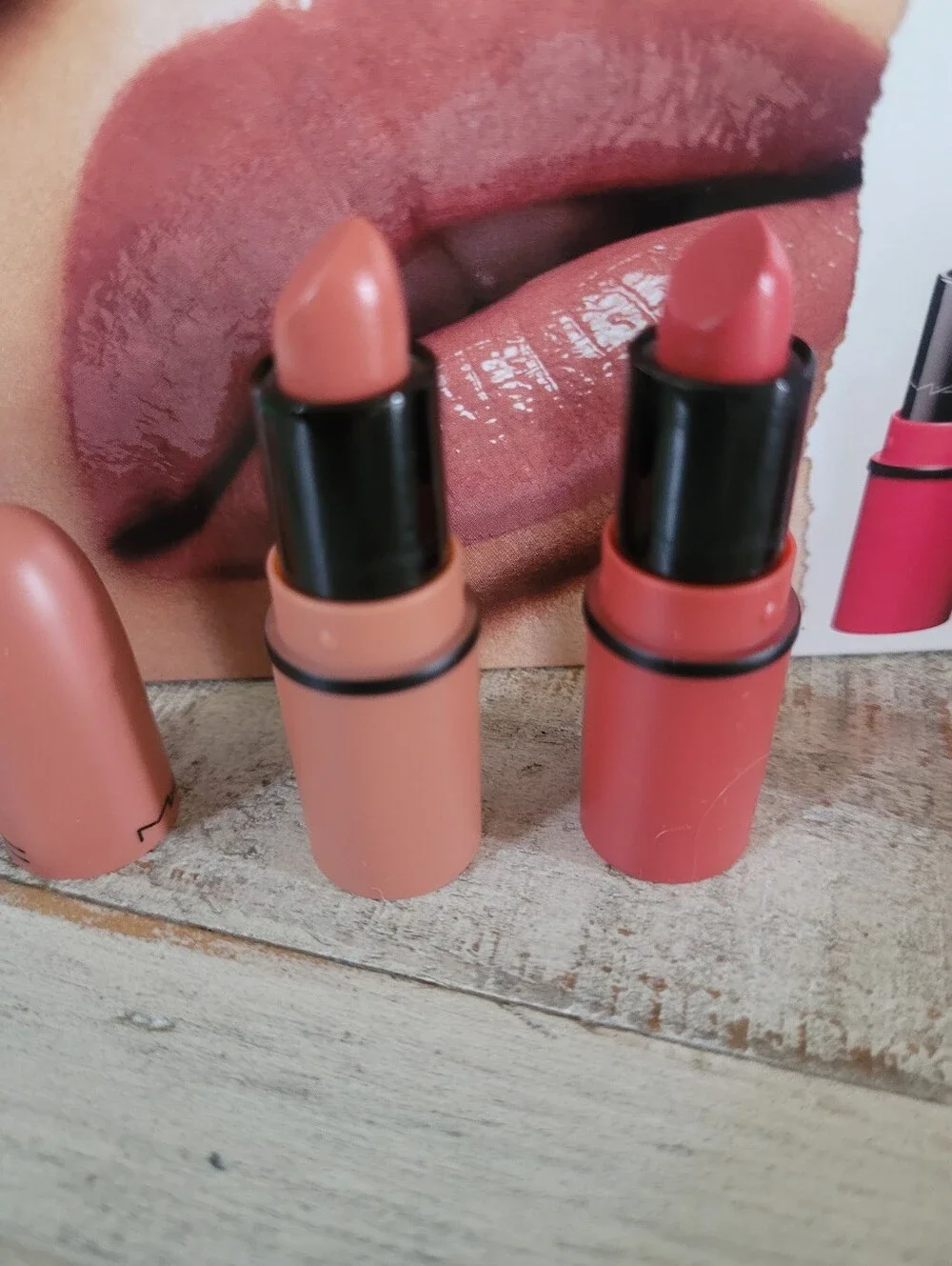 New MAC mini matte Lipstick duo in Kinda Sexy & See Sheer